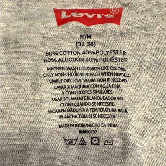 Levi's Light Gray Boxer Briefs with Navy Waistband - Picture 2 of 6